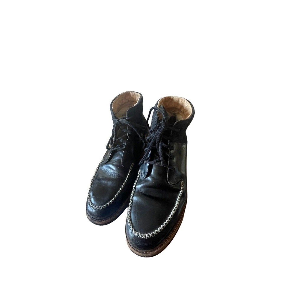 Thorocraft Braxton Chukka Boots Black Leather And Wool Size 44(13.5)